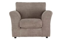 HOME Barney Fabric Chair - Taupe